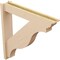 Ekena Millwork 5 1/2-in W x 30-in D x 30-in H Funston Trad Rough Cedar Woodgrain TimberThane Outlooker, Primed Tan OUTUR055X30X30FST04RCPR - alternate 6